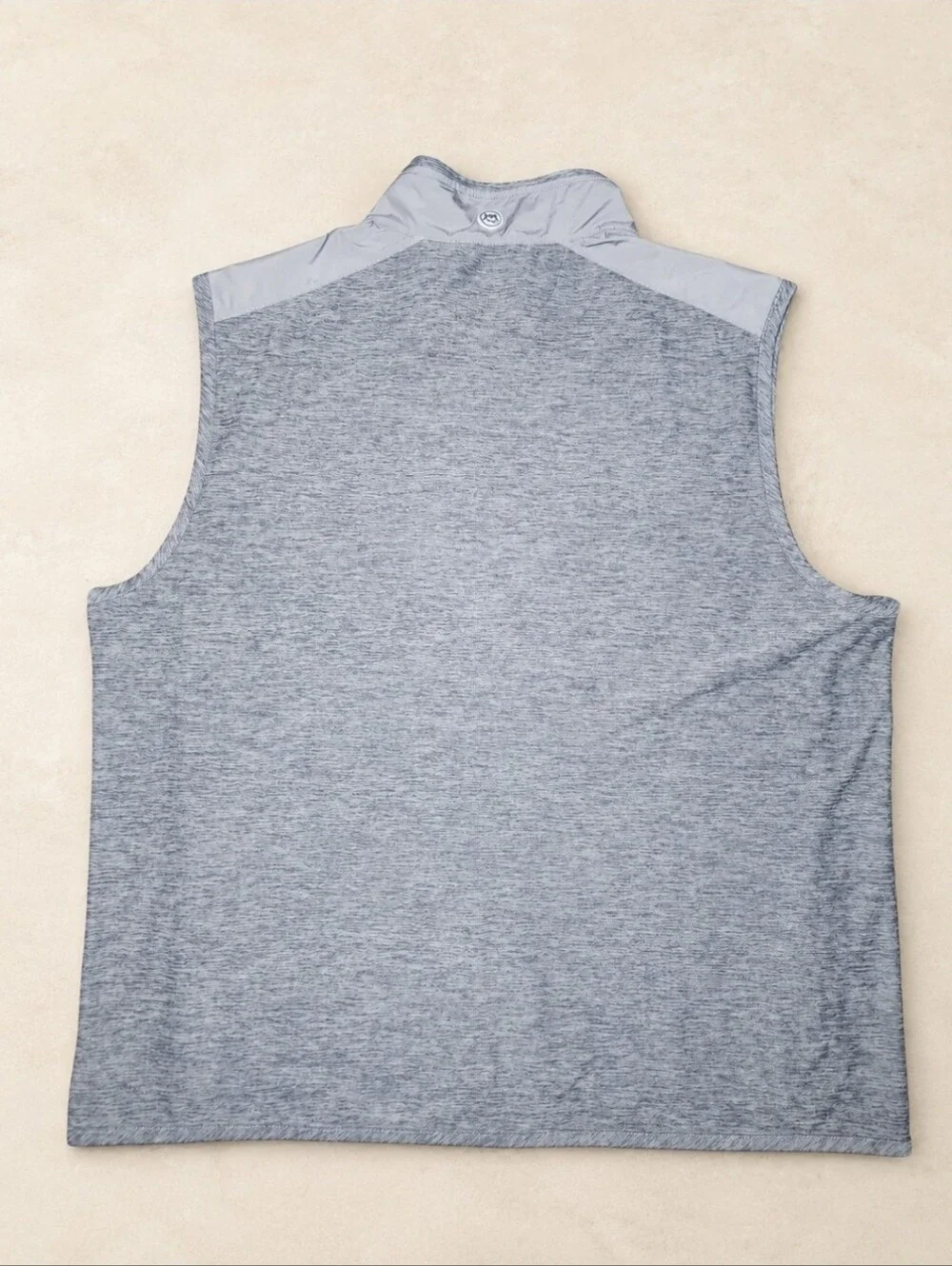 Southern Tide Abercorn Gravel Gray Performance Vest Men’s XXL 2-Way Zip